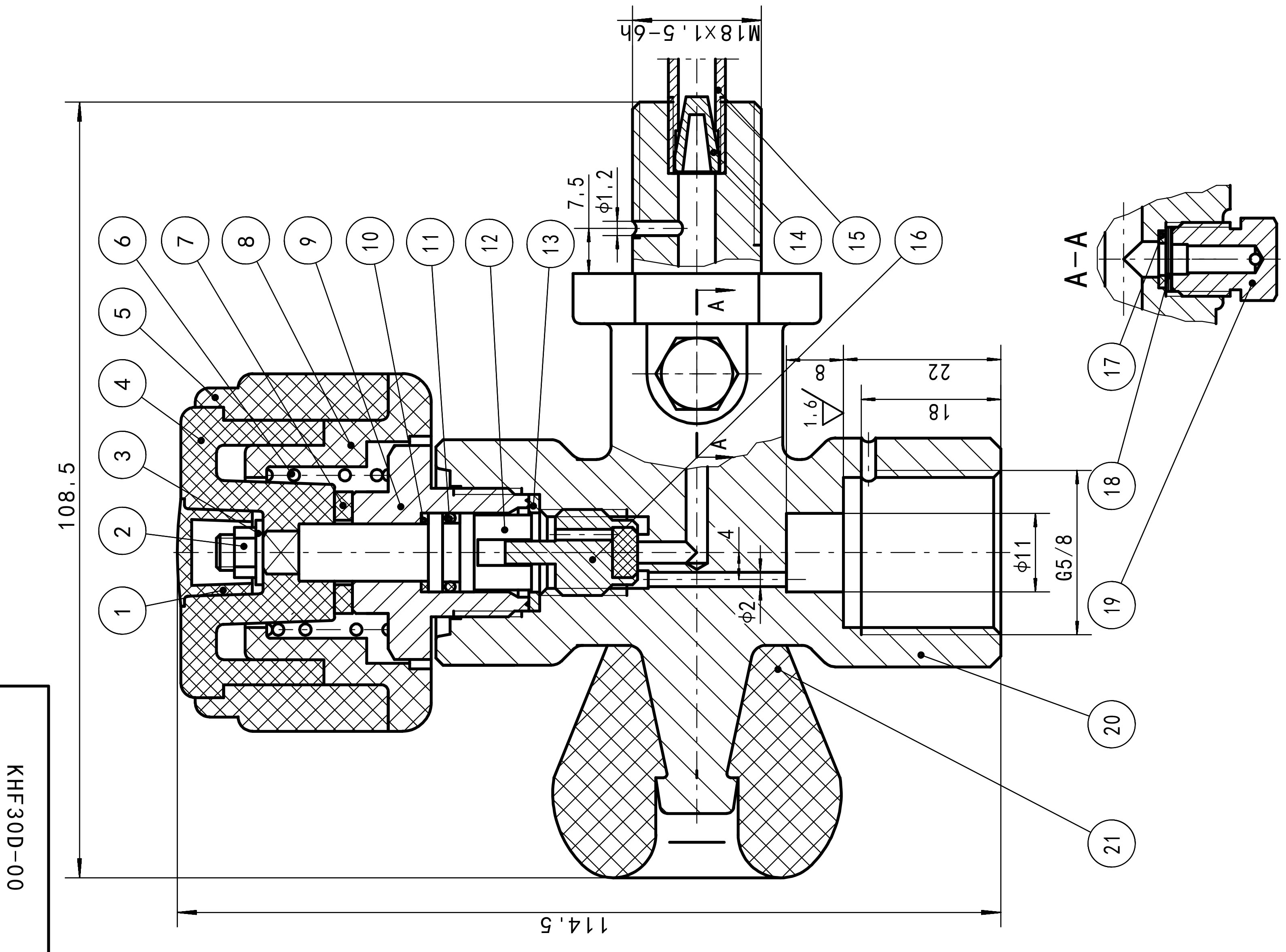 KHF-30D Противопожарное оборудование SCBA Клапан для дыхательного аппарата